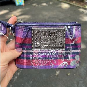 Mini COACH poppy wristlet